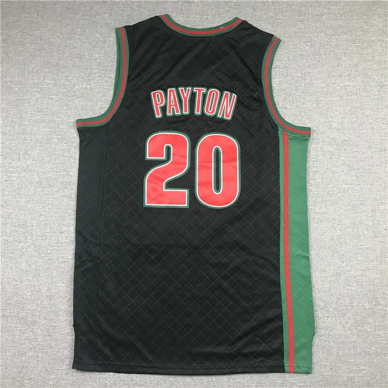 Оптовая продажа Высококачественная быстросохнущая сетка Gary Payton 20 Kevin Durant 35 Shawn Kemp 40 винтажные баскетбольные майки в стиле ретро на заказ