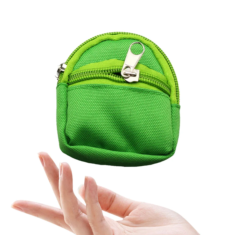 Doll Dressup Backpack Little Ragdoll School Bag Shaped Coin Purse Keychain Cute Canvas Key Chain Ring Purse Bag Charm Gift