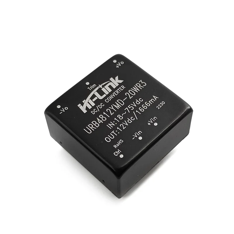 DC DC converter small size 20w 48v to 12v output 91% efficiency smart electronic power supply module URB4812YMD-20WR3
