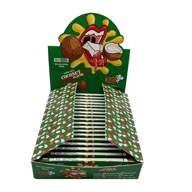 flavor coconut bros brand new style good quality smoking cigarette rolling papers
