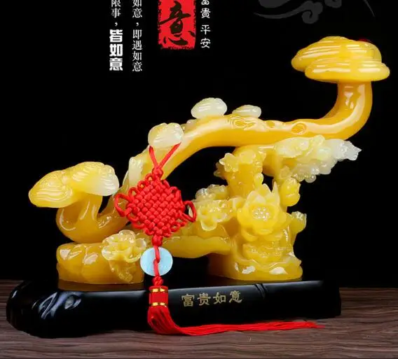 2022 High Quality Custom Made Feng shui Mascot Home Decoration Ruyi Resin Statue Ru Yi Home Decoration Resin Sculpture