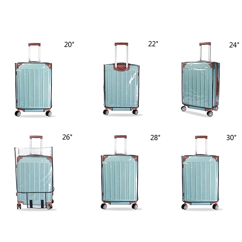 Luggage Protector  Cover PVC Bag Dust proof Travel Suitcase Transparent PVC Luggage Cover