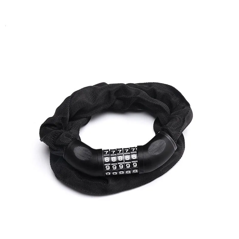 Stainless Steel Mountain Bike Bicycle Chain Lock Bike Lock Bicycle Key Cable Lock