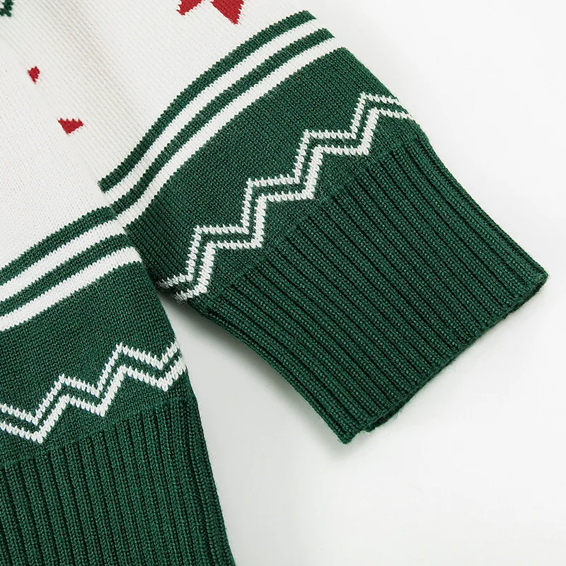 2024 Custom Design New Kids Christmas Sweater Boy Baby Cute Elk Cartoon Pullover Girl Autumn Jumper