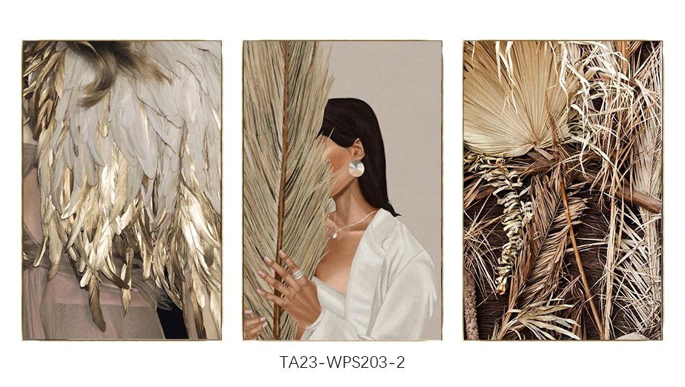 Modern custom wall paintings Acrylic Abstract oil painting on canvas still life tree and leaf painting arts