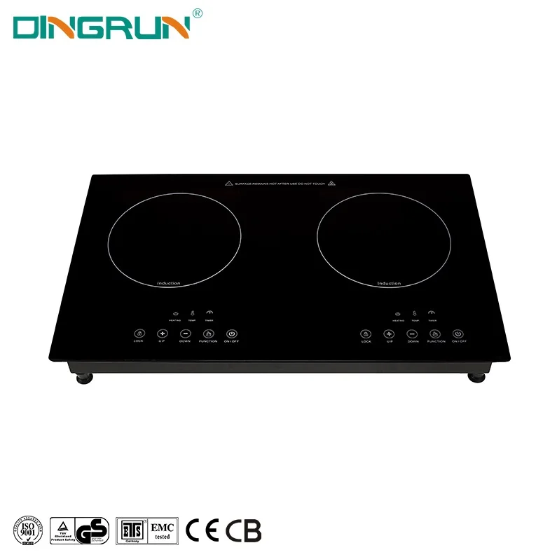 New Style Home 2200W Induction Hob Double Burners Waterproof Induction Cooker With Touch Control