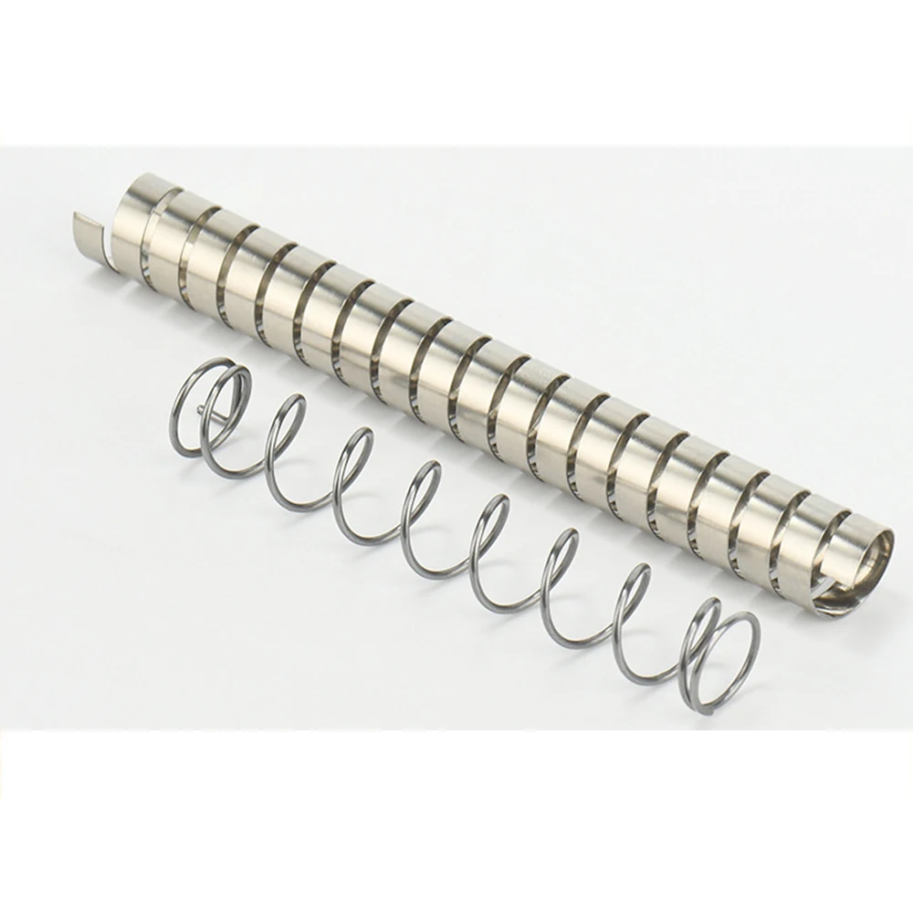 ZFYL S-13 Customized conduit bending compression spring coil spring 304 stainless steel flat wire spring