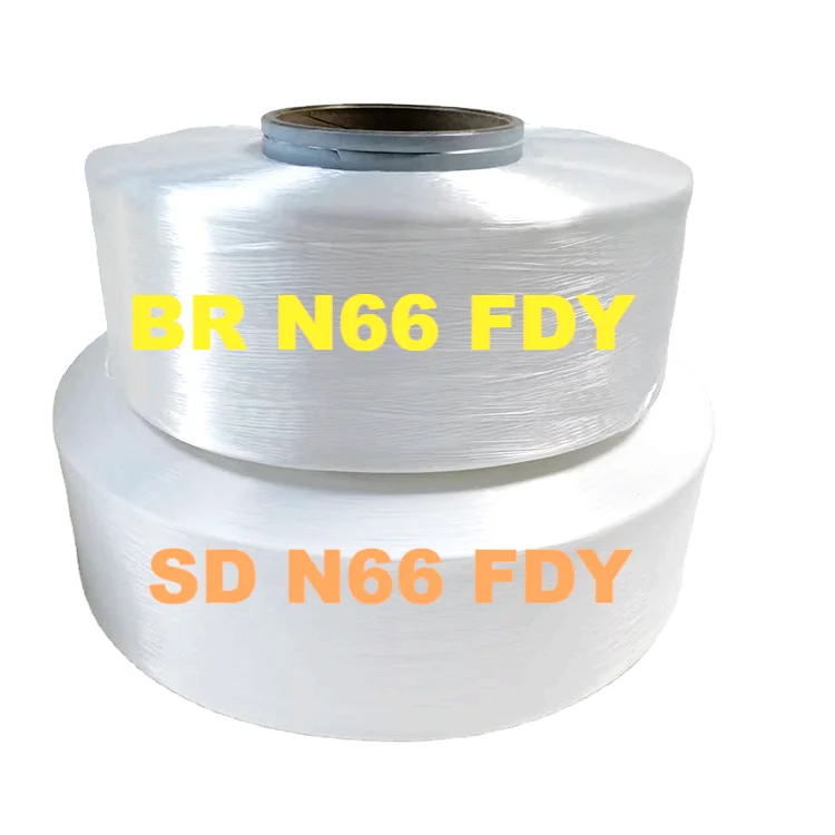 40D 70D SD Bright High Tenacity Nylon 66 Filament PA 66 FDY Yarn for Industrial Fabric