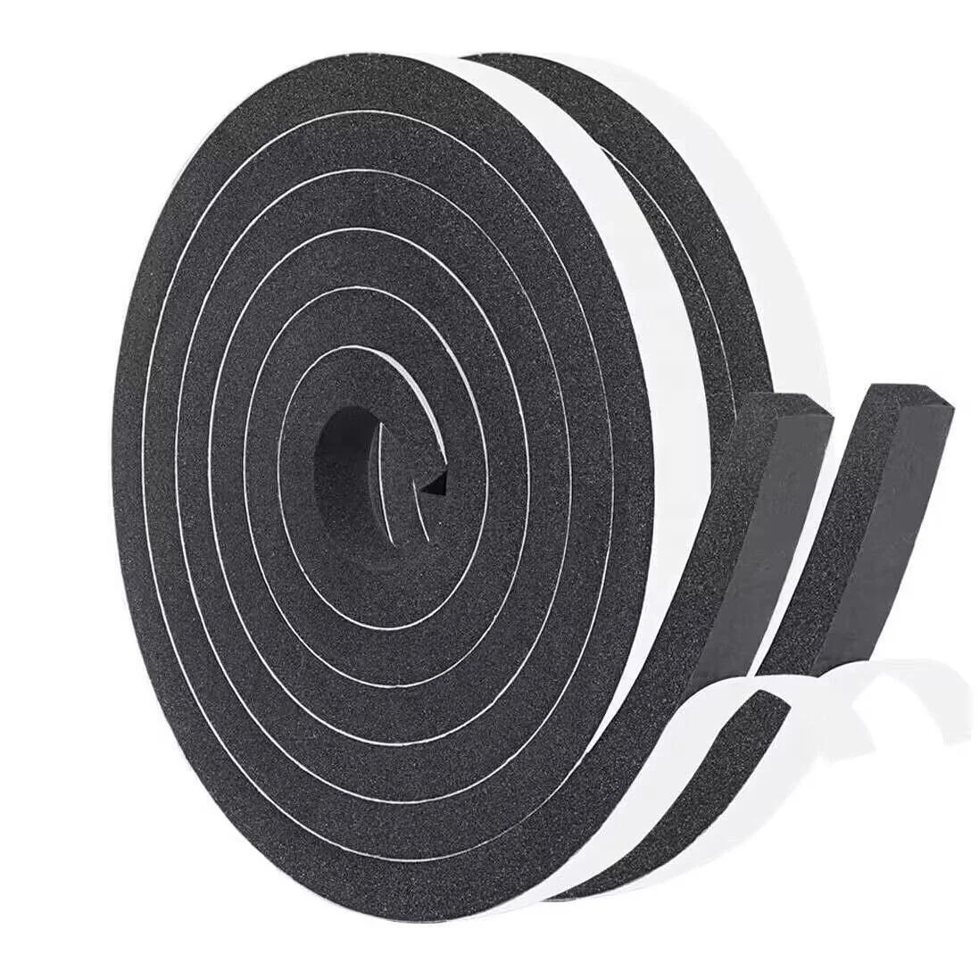 Neoprene Single-Sided Adhesive cable Protection foam fireproofing insulated solar hose Sealing Strip EPDM Strips
