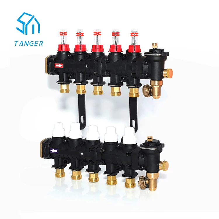 Система контроля температуры пластиковых трубопроводов лучшего качества для систем отопления под полом