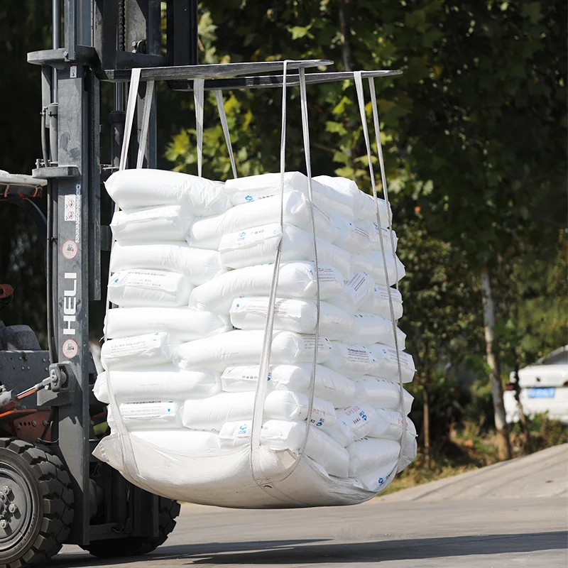 Low Price 1 Ton Pp Woven Fiber Soft Pallet Lifting Sling Big Bag Soft Pallet For Cement And Fertilizer