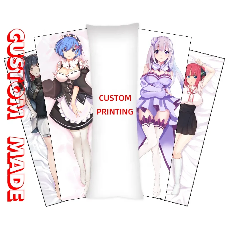 Naked Sexy Anime Girls Decorative Custom Body Pillow Case Print Bedroom Eco-friendly Cartoon Christmas Hospital Chinese New Year