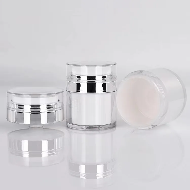 15g 30g 50g Airless Pump Bottle Jar Refillable Body Face Lotion Cream Airless Bottle - Buy 15g 30g 50g Face Cream Container Refi