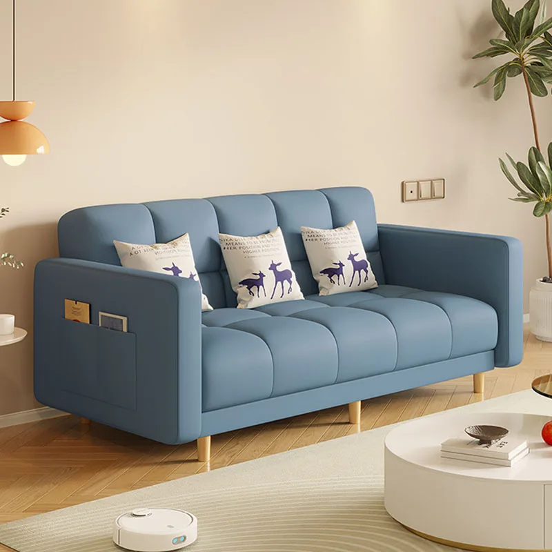 Modern Simple Design Sofa Bed Foldable Sofa 2024 New Single Fabric Living Room Furniture Soft Small Sofa