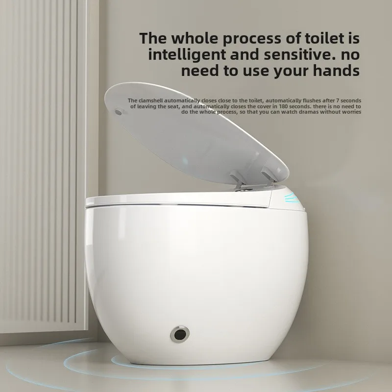 Smart Household All-In-One Voice Control Floor Mounted Foam Egg-Shaped Automatic Fully-Automatic Sterilization Instant Elongated