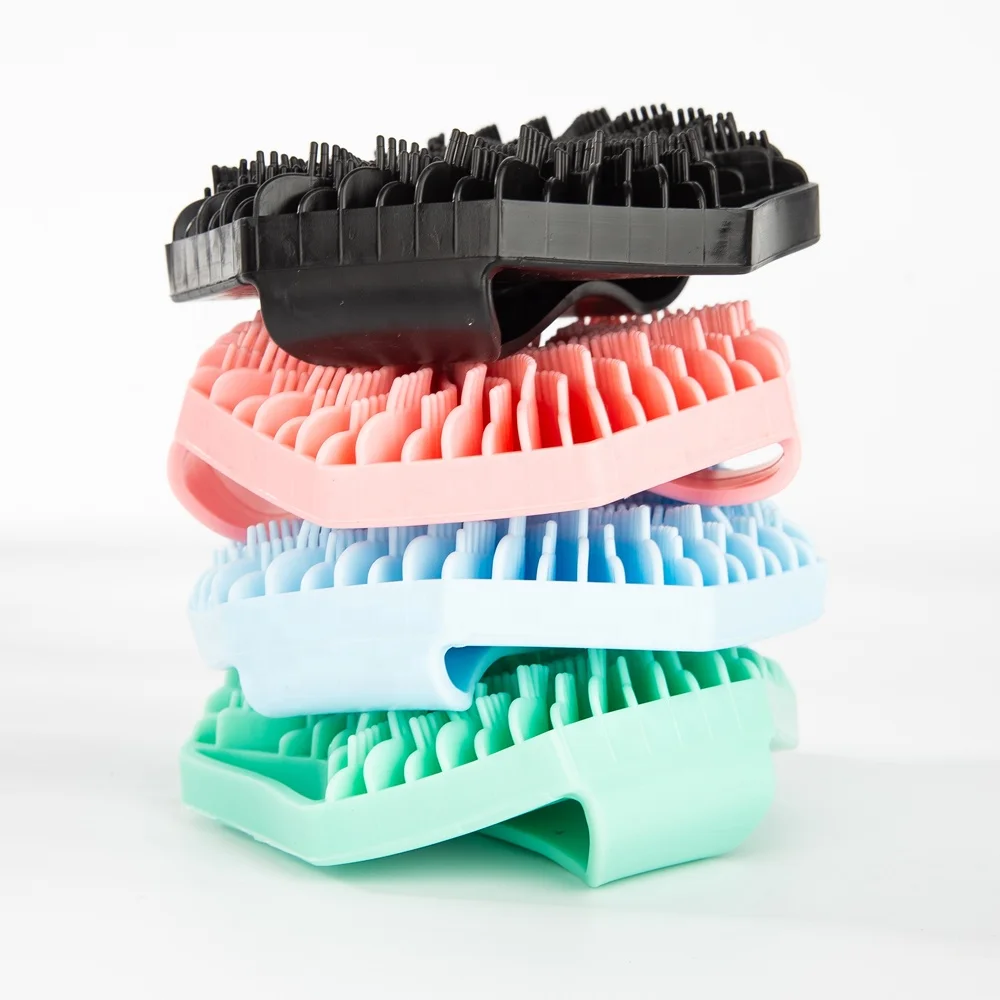 Popular In 2024 Bath Accessories TPE Or Silicon Options Body Exfoliating Brush Silicone Body Scrubber Loofah Bath Scrubber
