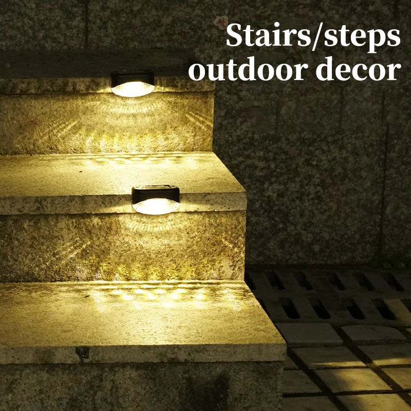 Outdoor Balcony Garden Solar Powered Fence Lights Waterproof Solar Garden Fence Light