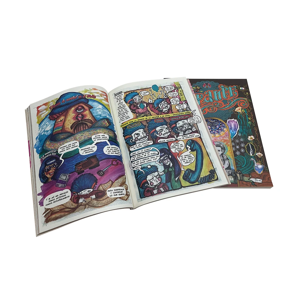 Cheap Manga Comic Book Printing Softcover Children Comic Book Printing With Full Color CMYK Print