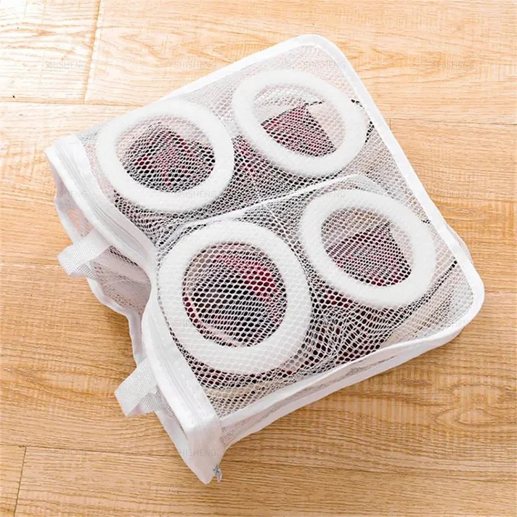 SHI SHENG Travel Shoe Storage Bags Portable Mesh Laundry Bag for Anti-Deformation Protective Shoes Airing Dry Tools