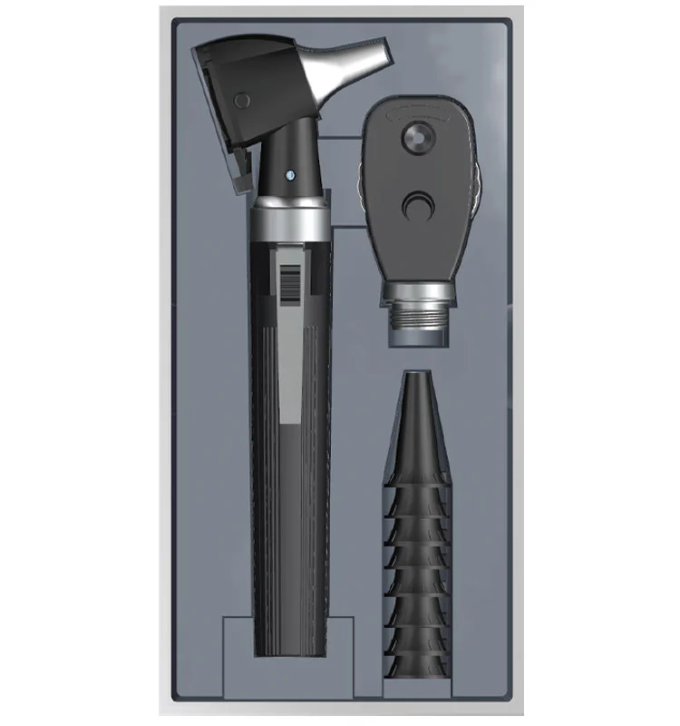 visual otoscope Diagnostic Medical Items otoscope rechargeable and ophthal otoscope set