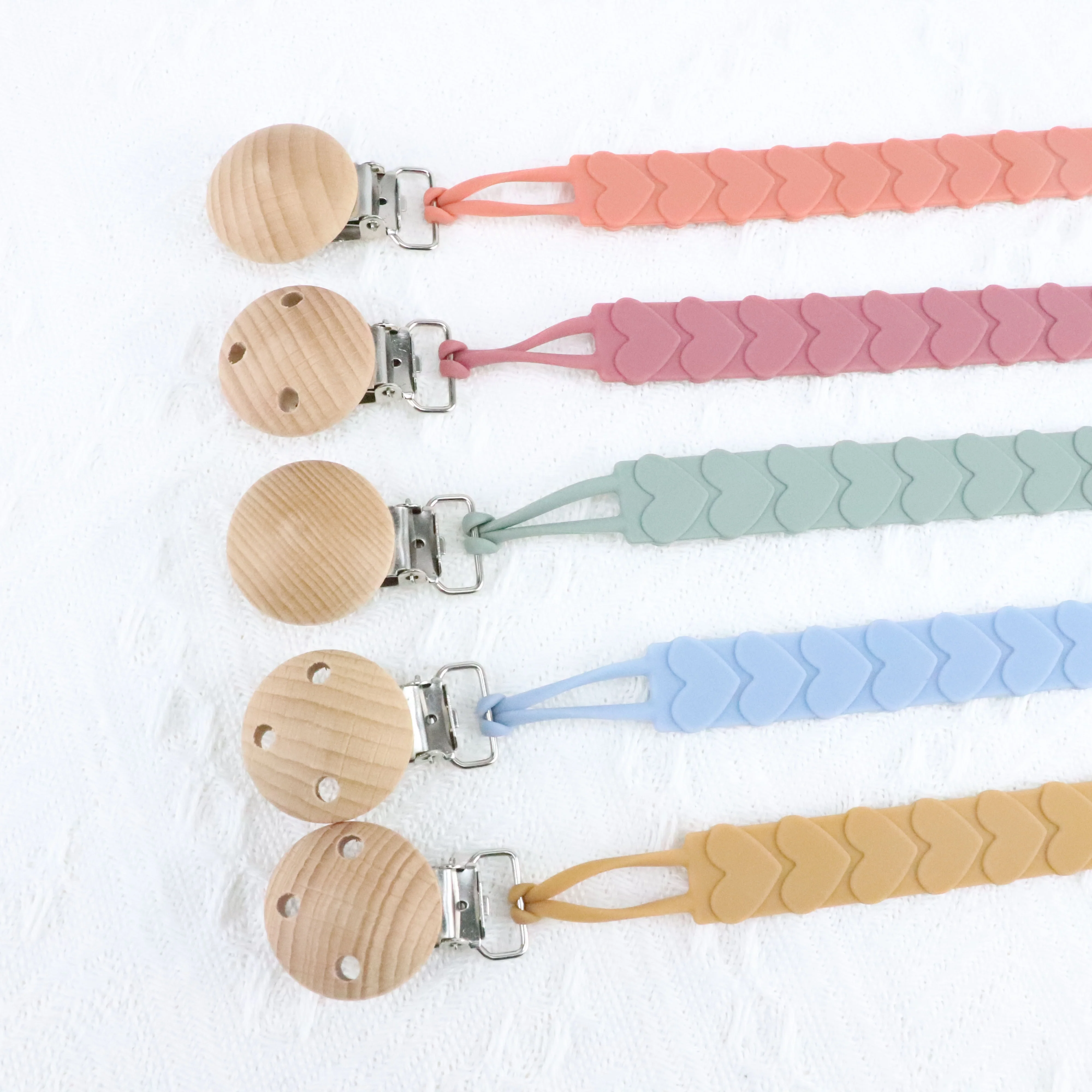 Hotting Selling Pacifier Hold Nipple Clips Chupetas Silicone Baby Pacifier Chain