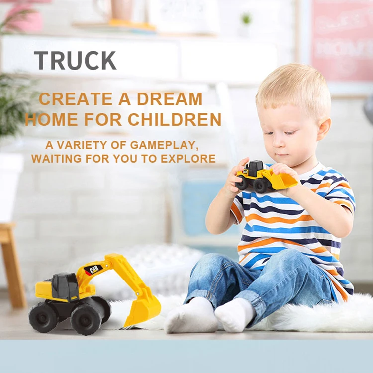 Diecast Truck Toy Model Car Mini Concrete Truck Construction Car Toys for Kids Plastic Unisex Slide Yellow HG Toys Accepted 331