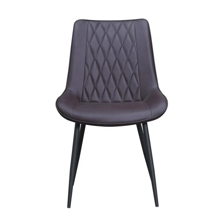 Home Restaurant Living Room Stackable Folding Colorful Soft PU Leather Padded Upholstered Metal Dining Chair