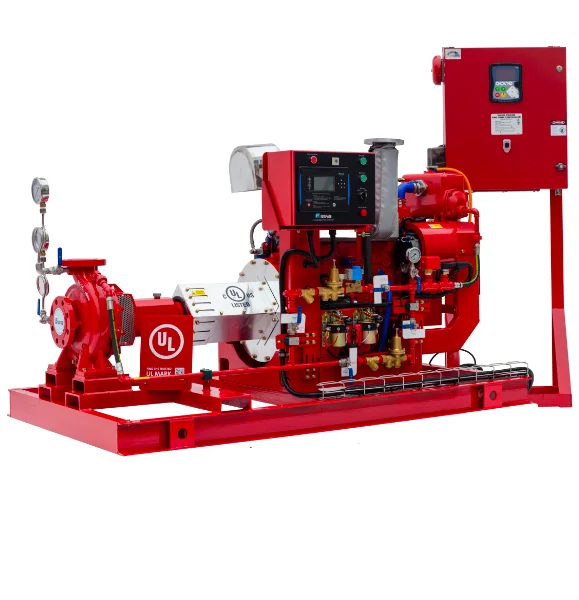 100gpm@205psi end suction diesel engine driven fire fighting pump