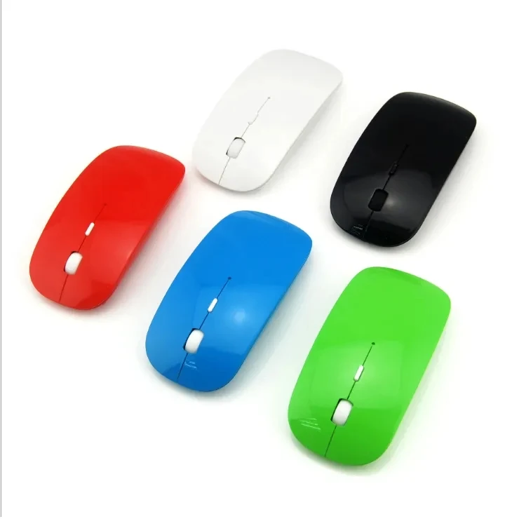 Custom Logo Mini Wireless Mouse 2.4GHz Wireless Optical Laptop Mouse with USB Receiver