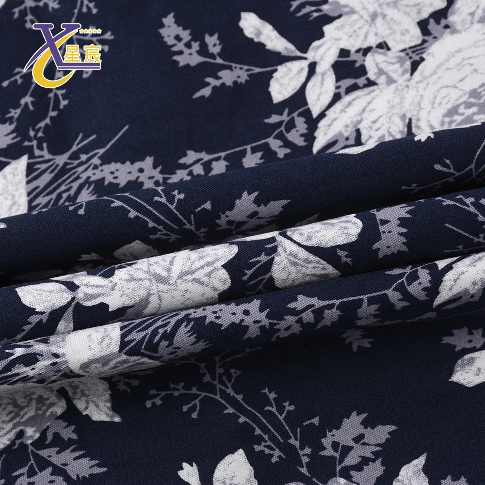 
 Легкий Простой тканый материал для Платья с цветочным принтом, хлопковая ткань из спандекса  