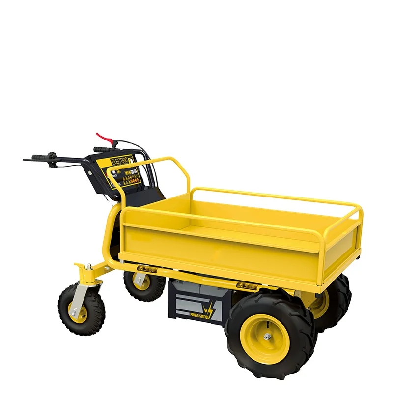 500kg electric mini dumper wheel power barrow with battery