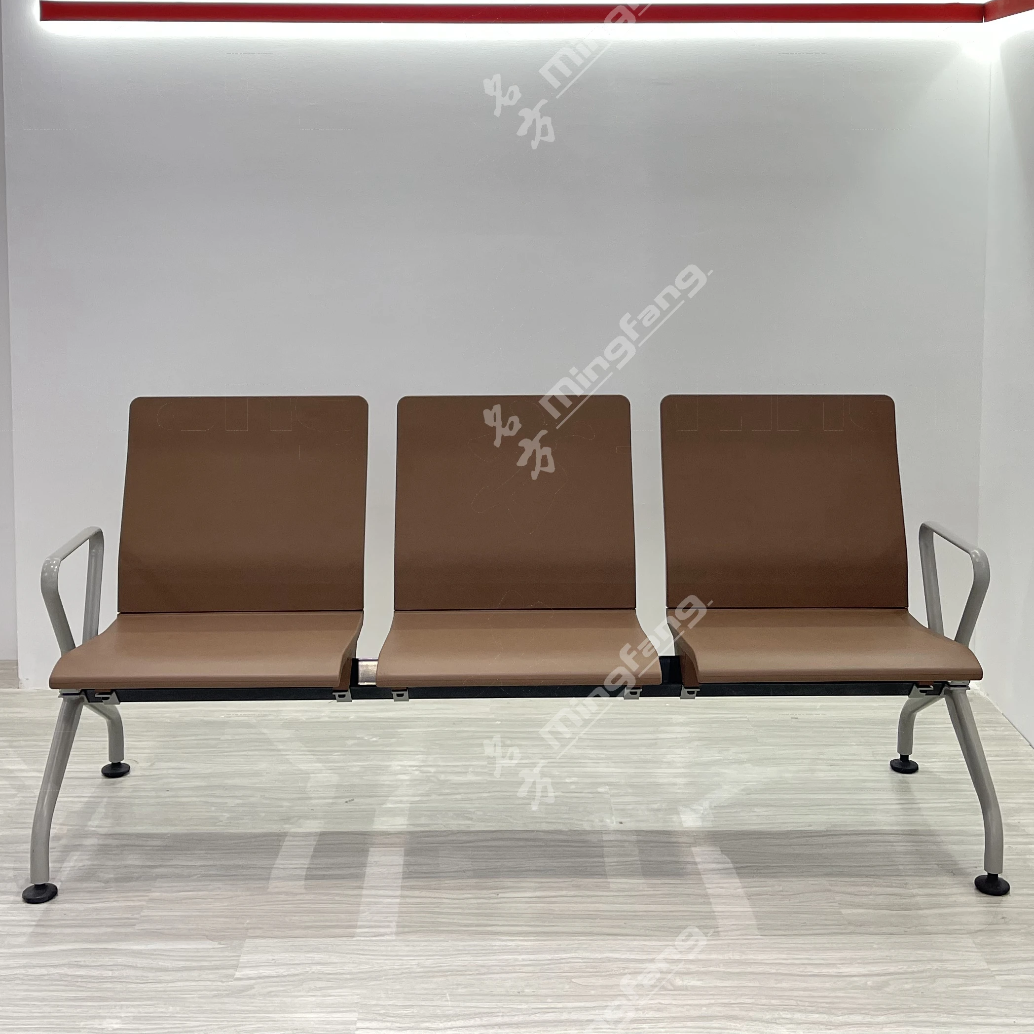 Mingfang High Quality Airport Waiting Chair Gang Chair 3-Seater  PU Seating