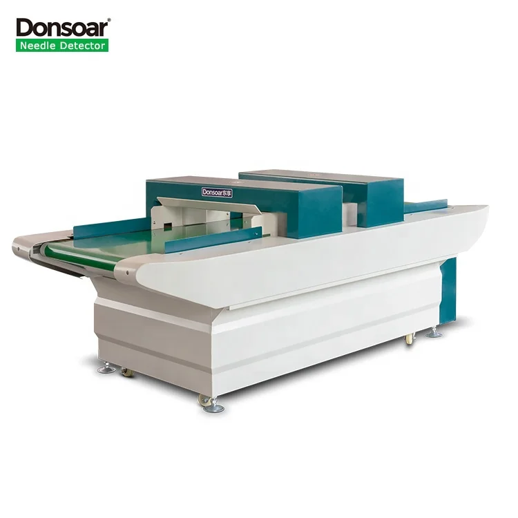 
Customized conveyor belt industrial double probe metal needle detector used for garment/spinning/textile plant 