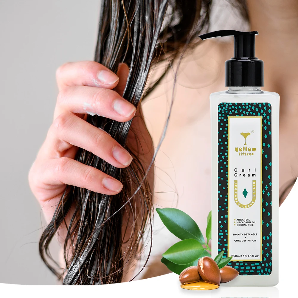 Custom logo Hair Curl Enhancing Defining Cream Smooth Hair Curling Styling Cream