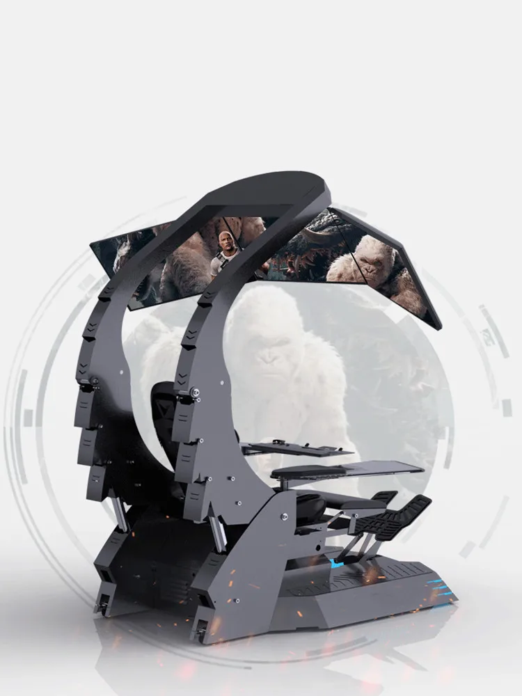 
Hot selling Esports chair J20 Veryon D-xracer gaming chair recliner gaming pod with heat massage and support 3 monitors INGREM 