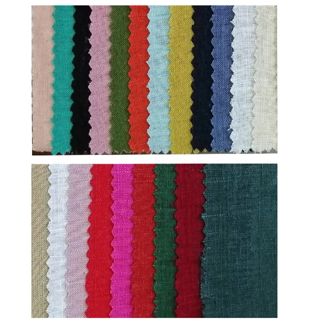 Wholesale Woven 55 Linen 45 Cotton Cotton/Linen Blend Fabric