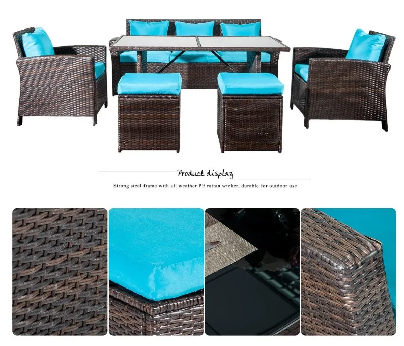 new style metal furniture aluminum garden sofa set patio outdoor  furniture