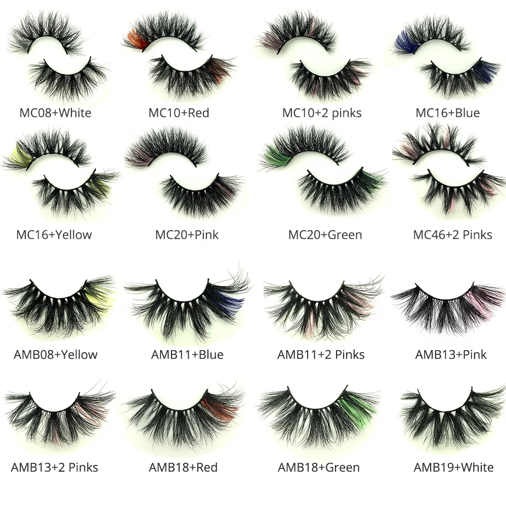 25mm real color fluffy mink lashes wholesale faux mink eyelash siberian fluffy strip mink eyelash synthetic vendor