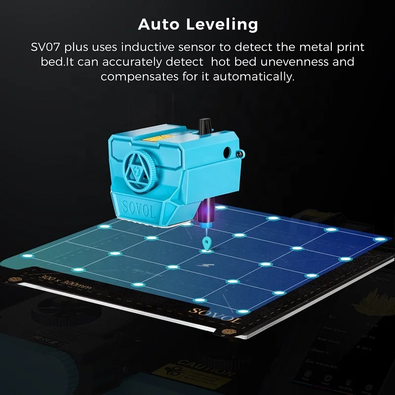 Оптовая продажа SOVOL SV07 Plus Быстрый 3D принтер FDM плюс максимальный размер печати 300*300*350 мм с прошивкой Klipper