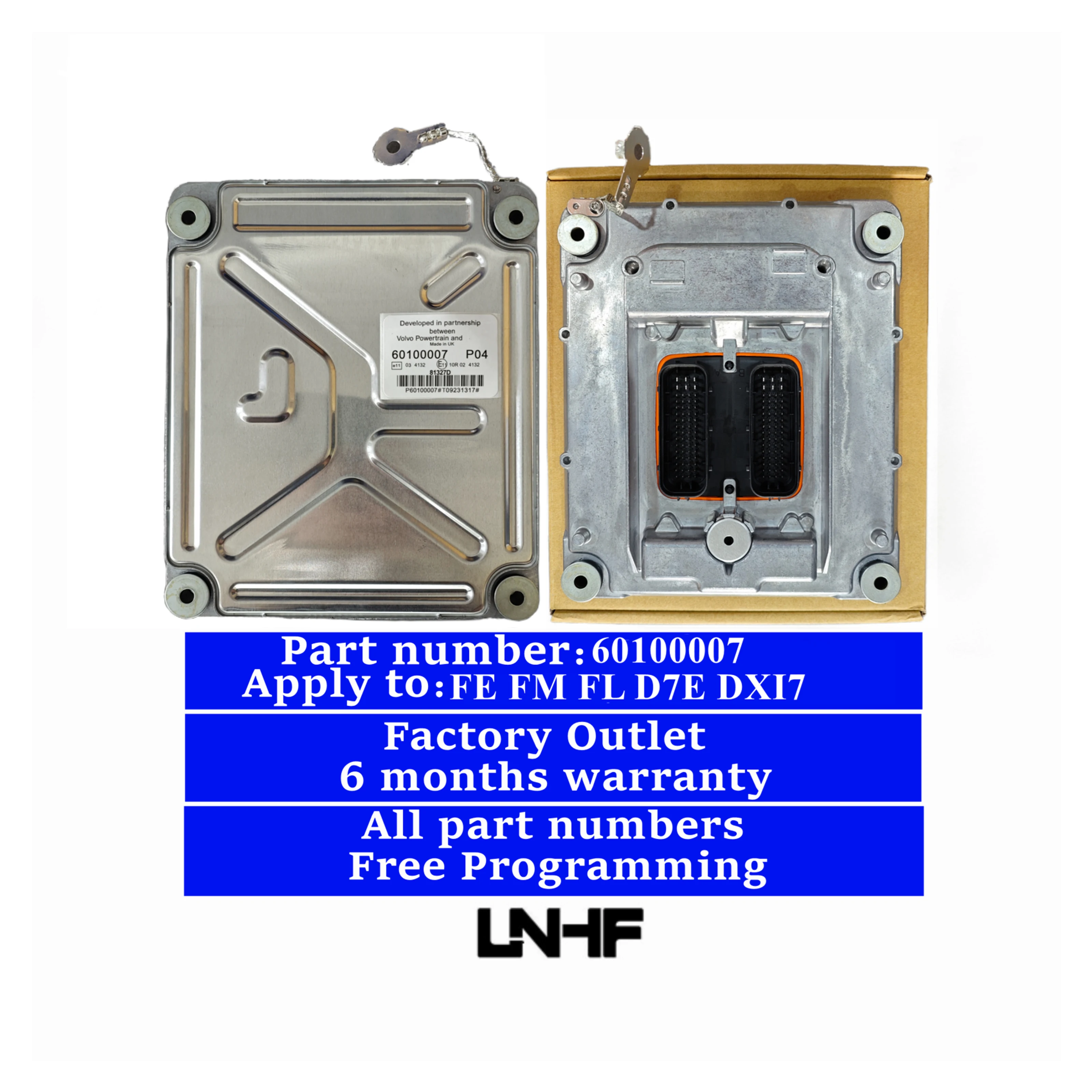 LNHF ECU ECM Engine Control Unit 60100007 Truck Parts FE FM FL D7E DXI7 for volvo