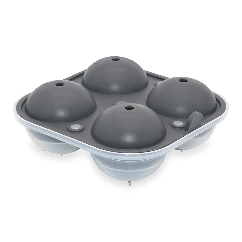 Large Silicone Ice Ball Maker BPA Free Sphere ce Cube Tray Easy Release Whiskey Silicone Ice Ball Mold for freezer