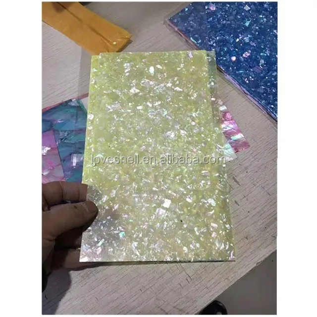 
Заводская цена, хроматический окрашенный лист Paua из Новой Зеландии для мебели, инкрустация, аксессуары для гитары 