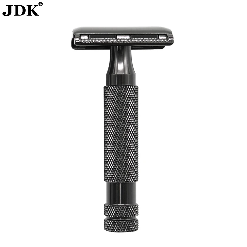 Shaving Razor Manufacturer Double Edge 1Blade Dark Chrome Metal Face Big Shaving Safety Razors for Men