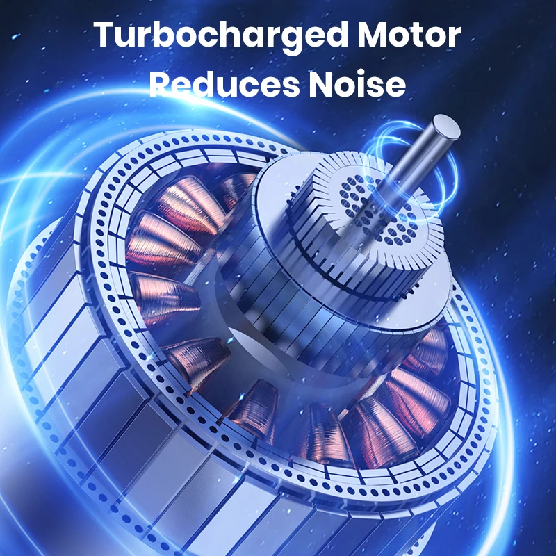 2022 портативный подвесной шейный вентилятор Mini 4 Turbo USB Перезаряжаемый без лопасти Персональный