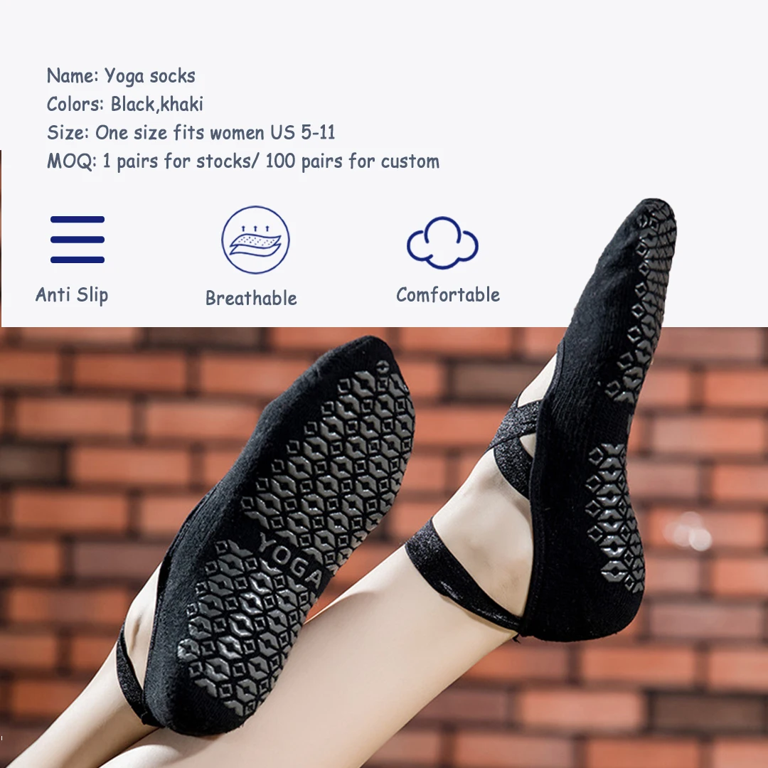 Custom Women Pilates Yoga Anti Slip Socks Invisible Low Cut Sock Liners For Ballet Flats