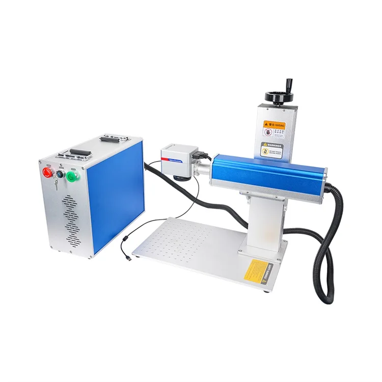 Chinese supplier portable mini 30w 50w desktop split fiber laser marking machine 50w