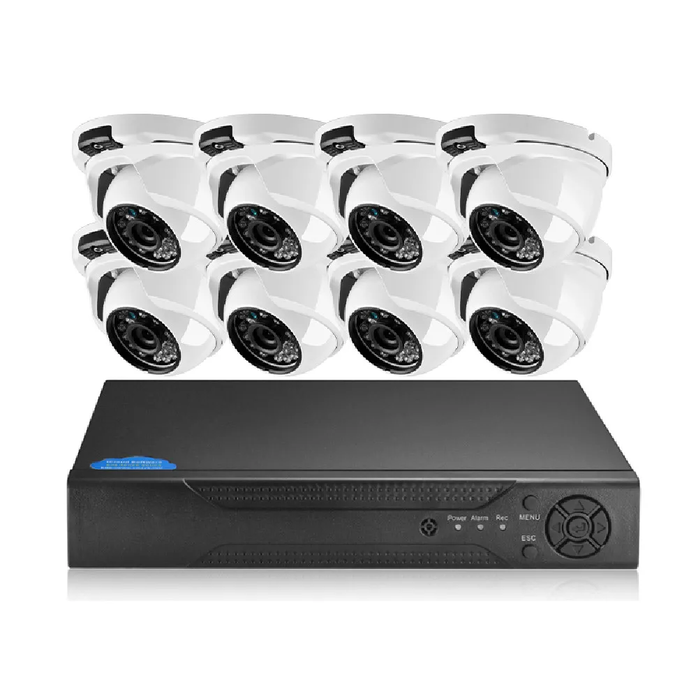 Jxj Смарт POE NVR Kit 8-канальный сетевой видеорегистратор со сверхвысоким разрешением Ultra HD, 24/7 запись сочетает в себе человека/обнаружения автомобиля Cctv камера Kit DVR NVR комплекты 2 МП 1080p