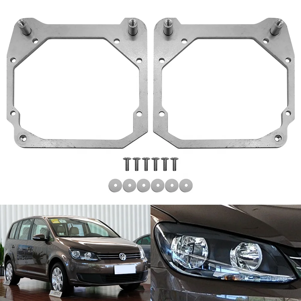 TAOCHIS Car-Styling Adapter Frame Module DIY Bracket Holder for VW Volkswagen Touran halogen 2011-2012 HID xenon Hella 3R 5 G5