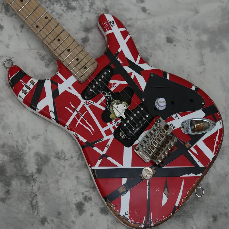 MSC Factory price Electric Guitar Hot selling Eddie VanHalen Striped Ready to Ship OEM Accepted