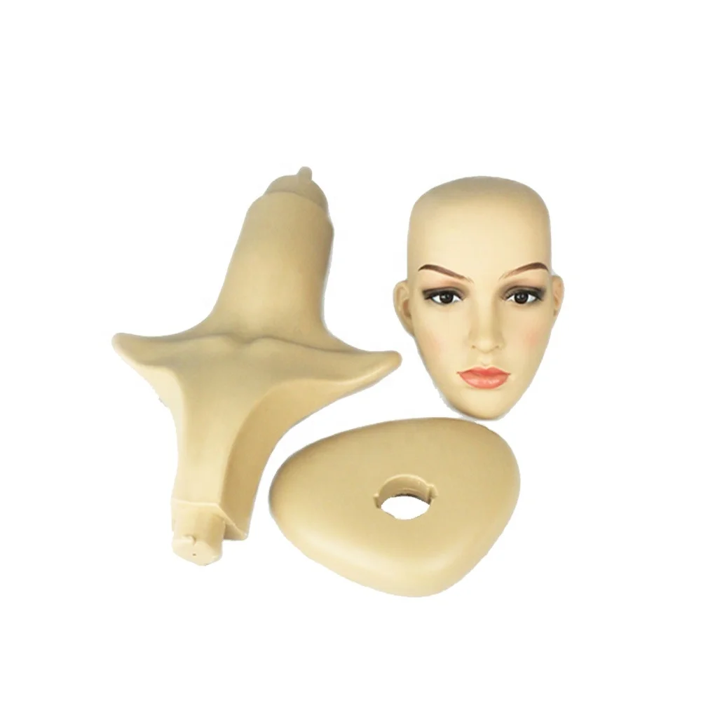 Wholesale  assembly female wig stand Removable and space saving mannequin head with shoulder